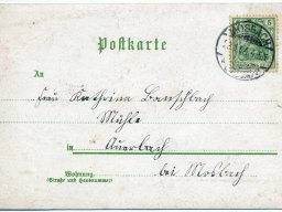 Postkarte 1904 Rückseite